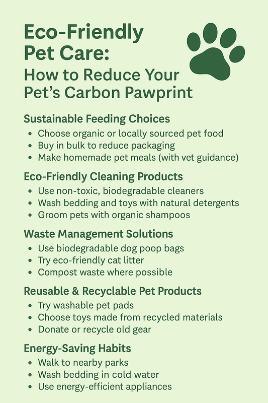 đ Eco-Friendly Pet Care: How to Reduce Your Petâs Carbon Pawprint