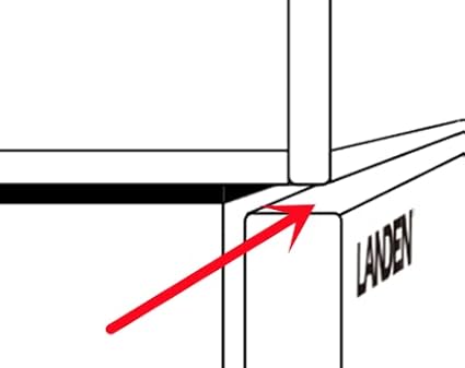 LANDEN Aquarium Wooden Stand and Cabinet for up to 16 Gal Tank, Fish Reptile Sea Salt WaterTank Stand, Nano Foam Leveling Mat Included, W23.6xD11.8xH31.5 in, Wooden Matte Black Painted(Stand Only)