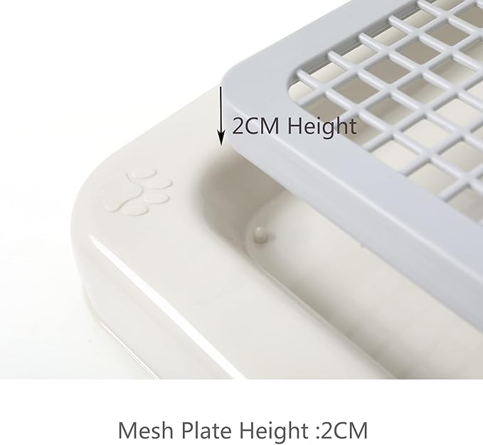 Smart Paws Large 76X62CM Pet Training Tray,Pet Training Pads Holder,Pet Toilet (Grey)