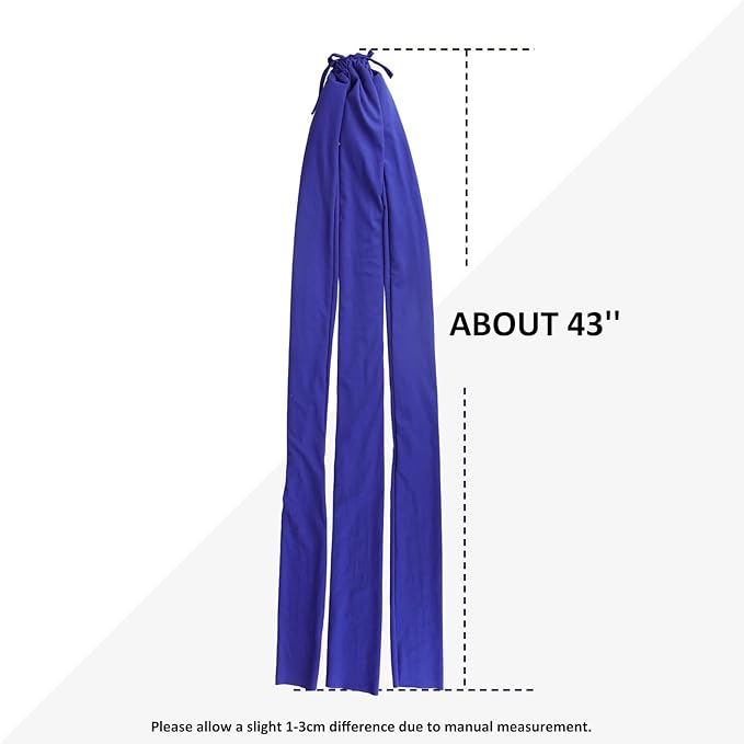 Harrison Howard 3 Tube Stretchy Fabrics Adjustable Closure Lightweight Horse Tail Bag for Horses Braid-in Tail Bag