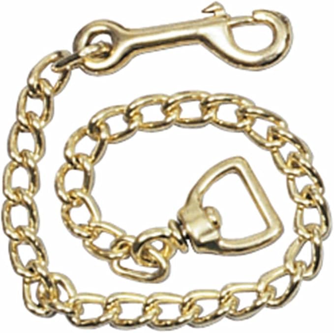 Schneiders Heavy Duty Solid Brass Chain for Horses | Convert Ropes & Lunge Lines into Effective Training Aids | Rust-Resistant, Hand-Welded Design