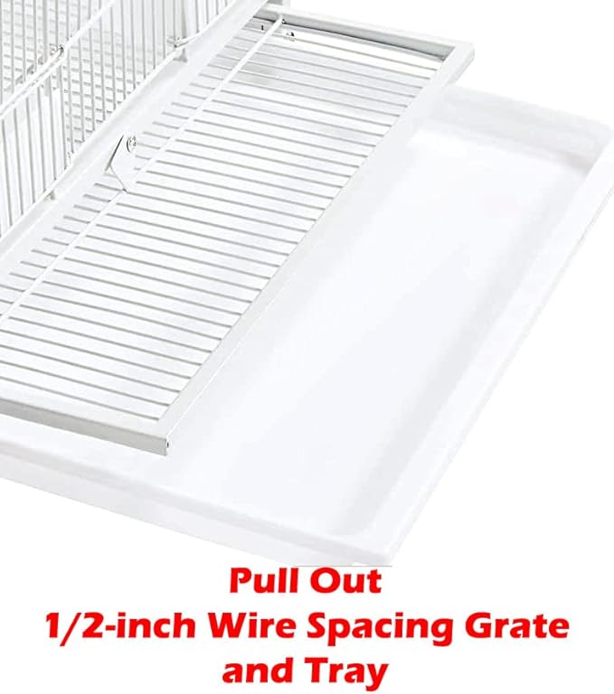 1/2/3-Combo Stacker Center Divided Breeder Breeding Bird Flight Double Rolling Cage for Aviaries Canaries Cockatiels Lovebirds Finches Budgies Small Parrots