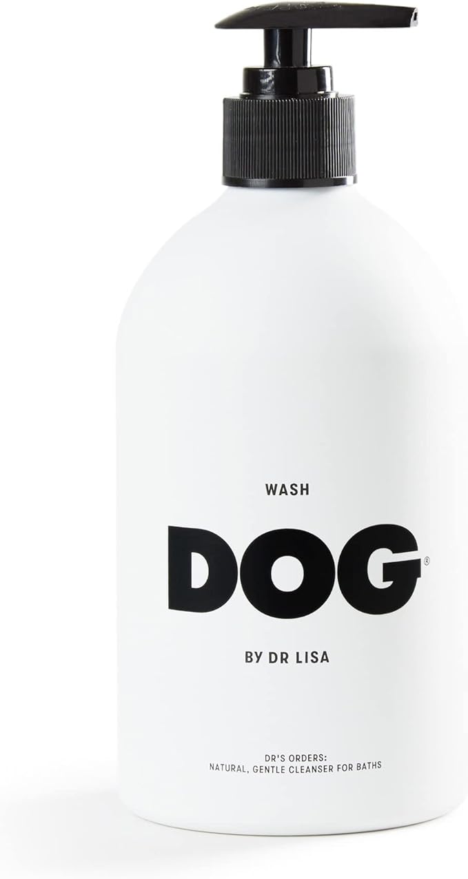 DOG by Dr. Lisa - Wash - Natural Dog Gentle Cleanser - for Baths, Showers - Plant-Based Essential Oils - Vegan - 16.9oz