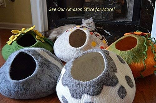 Wool Cat Toys - Felt Balls Assortments for Small Pet Fetch and Play - Eco Friendly Quiet Wool Ball Toy for Cats and Kittens - Choose Your Colors (Variety Pack)