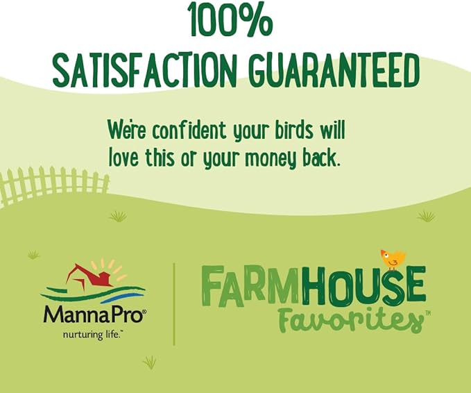 Manna Pro Farmhouse Favorites Beetle Bliss Poultry Treat – Blend of Mealworms and Beetles – All Natural Treat for Chickens, Ducks, Geese, Turkeys, & Guinea Fowl – 45% Protein – 2lb Bag