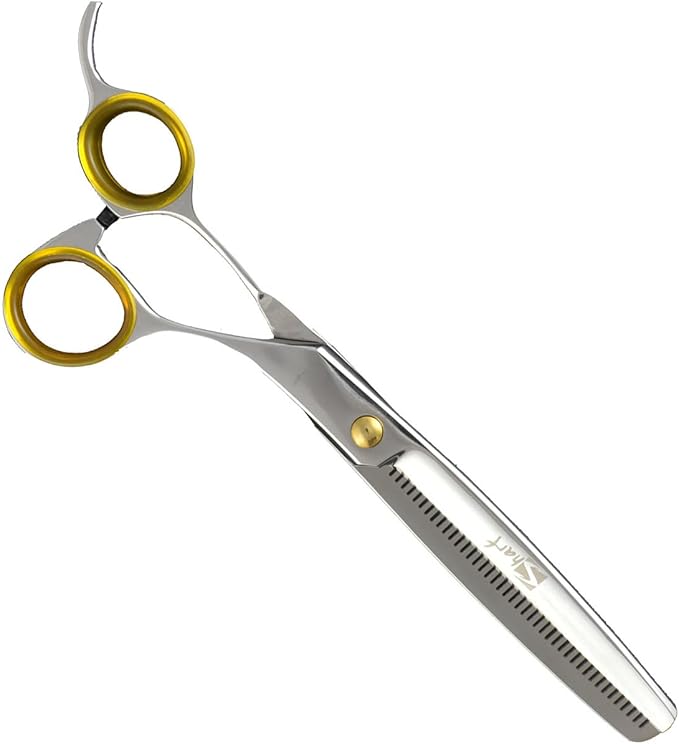 Sharf Gold Touch Pet Grooming Shear Kit 7.5 Inch Straight & 6.5" 42-Tooth Thinning Scissors