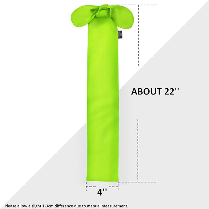 Harrison Howard Stretchy Tail Bag Breathable Horse Tail Guard Slip on Design Protect Horse Tail 2 Strand Closure Straps Keep Tail Clean & Protected 22" L Length Makes Grooming Easy-Fluro Lime