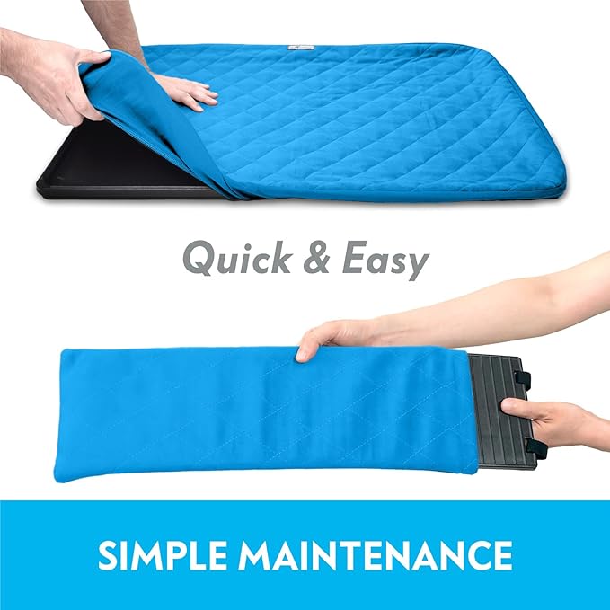 Paw Inspired Fitted Fleece Cage Liner Set for Ferret Nation, Critter Nation Single Unit (Bottom Pan Liner, Ramp Cover, Shelf Liner) for Ferrets, Rats, Chinchillas, Hedgehogs, Small Animals (Blue)