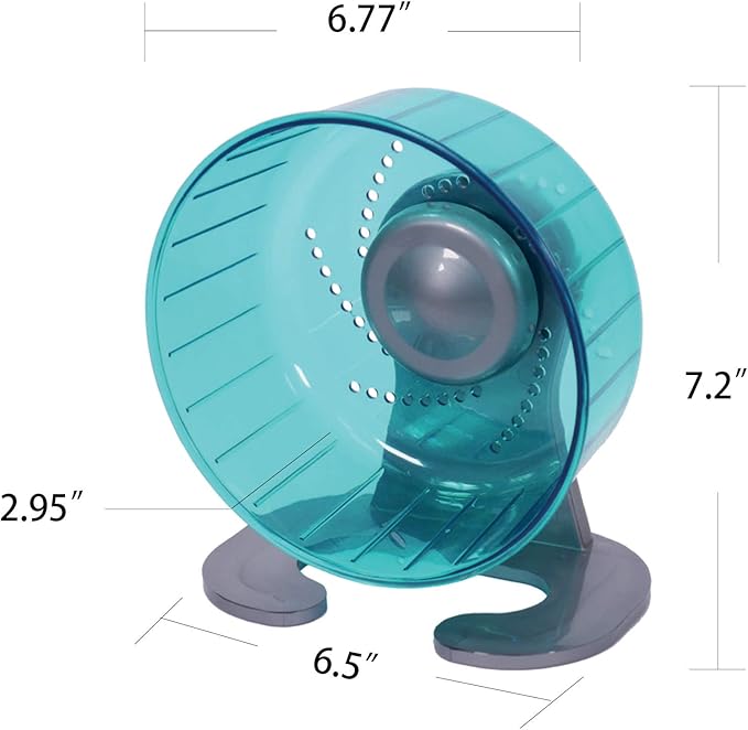 Petest Hamster Exercise Wheel, Silent Spinner Hamster Running Wheels, Diameter 6.7 inch, Green