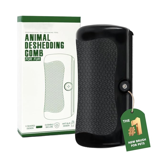 Handheld Dog Grooming Brush Deshedding Dog Brush for Dogs Cats Rabbits Horses Gentle Dog Deshedding Tool Ergonomic Dog Groomer Brush Horse Deshedding Tool Pet Defur Comb