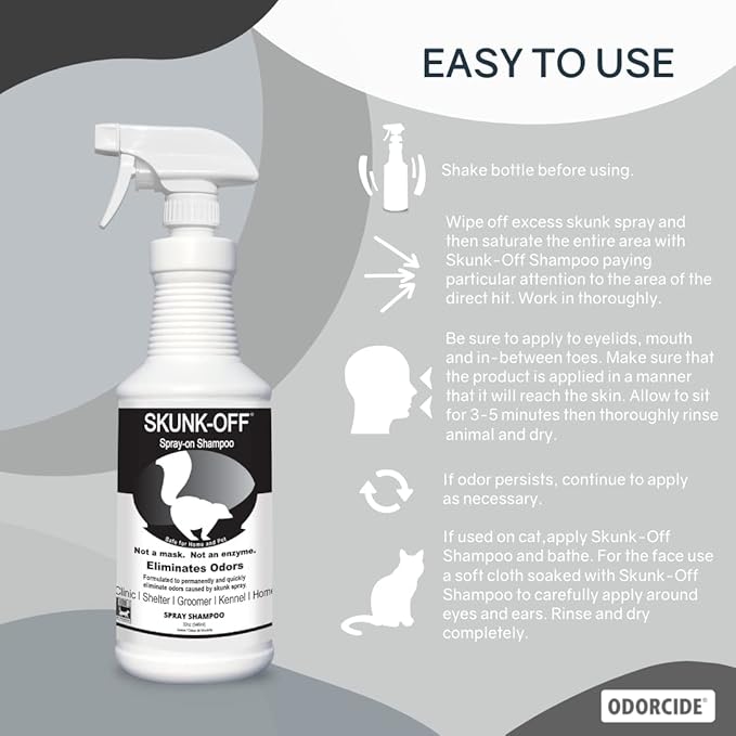 Skunk-Off Shampoo Spray, 32oz