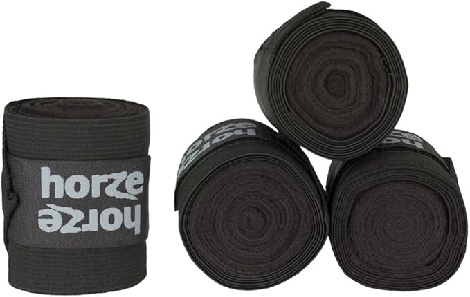 HORZE Nest 10' Combination Polo Wraps (Set of Four) | Fleece and Elastic Horse Bandages