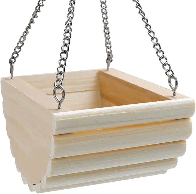 Hamster Wooden Swing Toy Hanging Bed for Gerbil Rat Mouse Dwarf Hamster