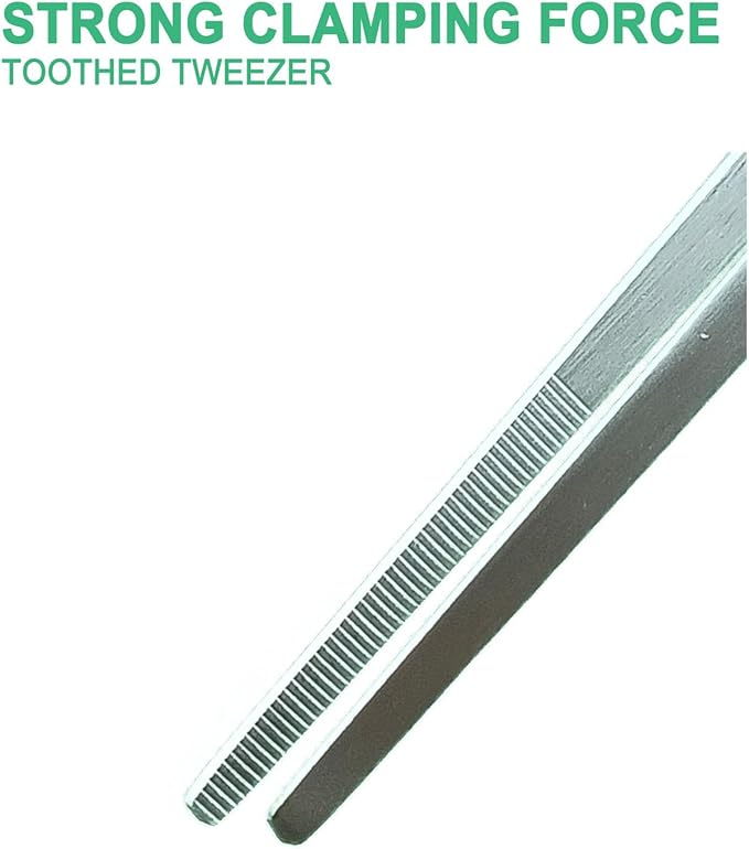 2pcs 18.9 inch Aquarium Tweezers with Hanger, 2025 New Extra Long Feeding Tongs, Stainless Steel Large Aquascape Tools for Fish Tank, Terrarium,Aquascaping, Reptile Snake (Curved & Straight)