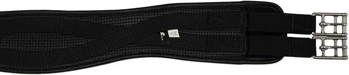 PVC Contoured English Girth with Double Elastic: 32" to 58"