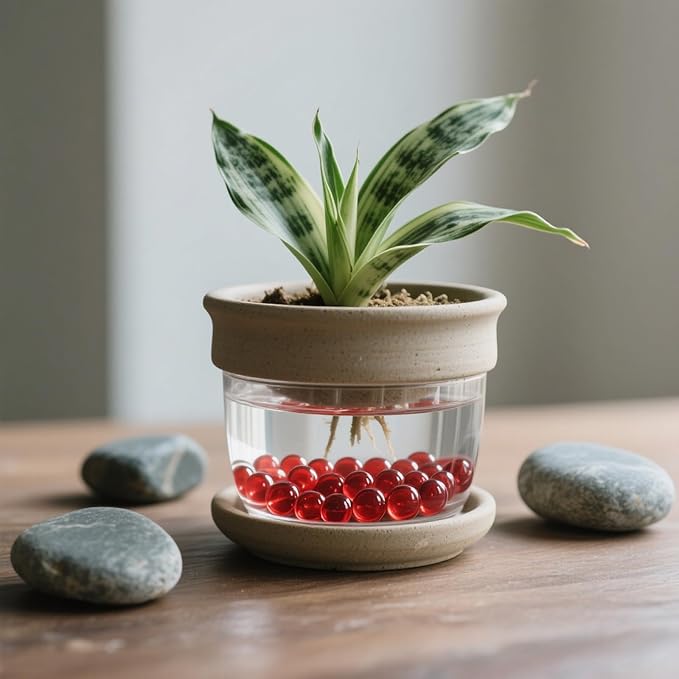 0.96LB Glass Beads Vase Filler Aquarium Gravel Decor Flat Glass Marbles Gems Pebbles Fish Tank Rocks Home Decorative Art Craft - Red