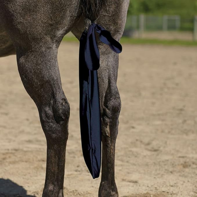 UltraFlex Lycra Tail Bag for Horses | Package of 3 | 24" Long | UV Protection | Smooth Stretch Fit | Keeps Tails Clean & Braided