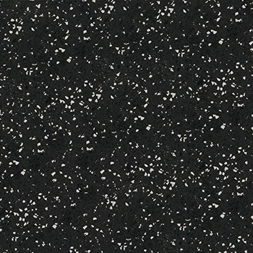 American Floor Mats 1/4in (7mm) Thick 10% Grey 4' x 15' Heavy Duty Rubber Rolls, Protective Exercise Mats, Home Gym Rubber Flooring