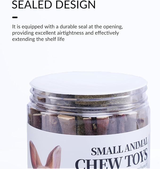 50-60 Pcs Rabbit Chew Toys, Guinea Pig, Hamster, Bunny Chew Toys, Sweet Bamboo, Apple Stick, Timothy Stick, Prevent Teeth Overgrowth, Clean Teeth