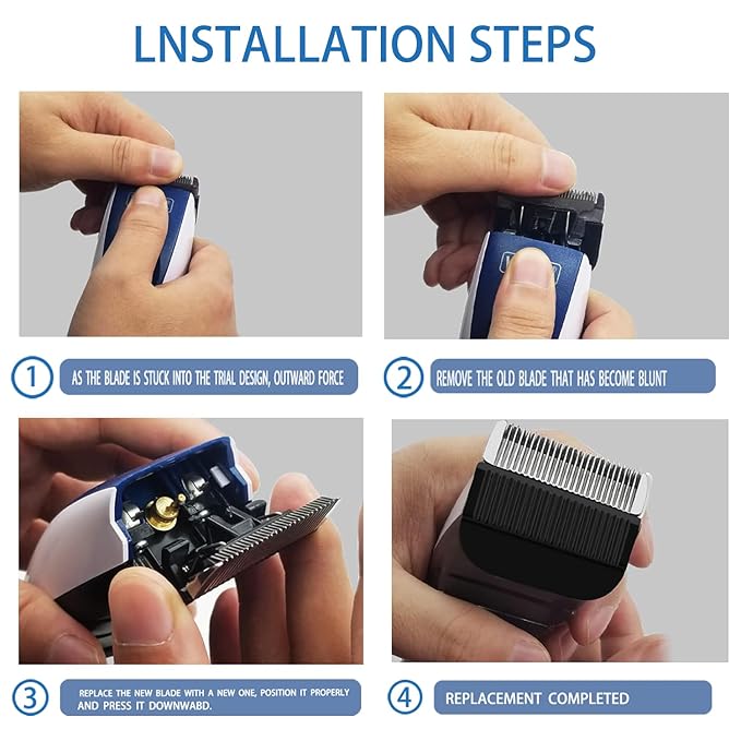 2 Pcs Hair clipper Detachable Replacement Blades, Compatible with wahls Models 6275LP/9179/9590/9590/9591/9639/96459649LP/9655/79434/79434/79003/79005-MODEL 216779005-MODEL 2167767 Hair Clippers