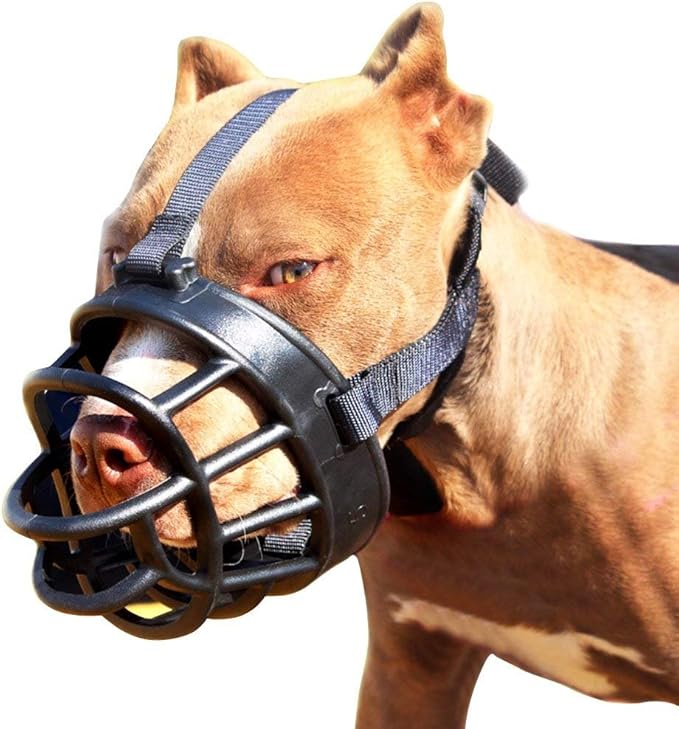 Basket Dog Muzzles-Soft Adjustable Breathable Mask Anti Biting Chewing Barking Training Dog Muzzle for Small Medium Large Dogs (Black, 4: Snout 9-13")