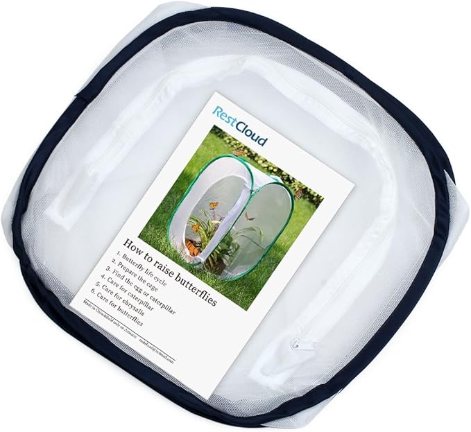 Insect and Butterfly Habitat Cage Terrarium Pop-up 12 X 12 X 12 Inches