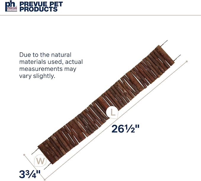 Prevue Pet Toy NAT Wonder Walk Bird Ladder, Large (62809),Brown