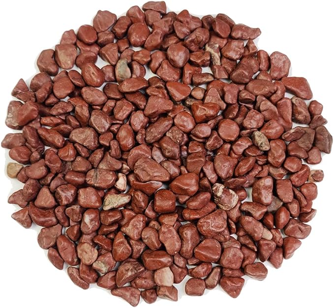 HappyFiller Small Red River Rocks Decorative Pebbles Natural Aquarium Gravel Stones for Fish Turtle Tank,Soil Cover,Indoor Outdoor Garden Succulent Potted Plants Top Dressing,Zen Garden,18 LB