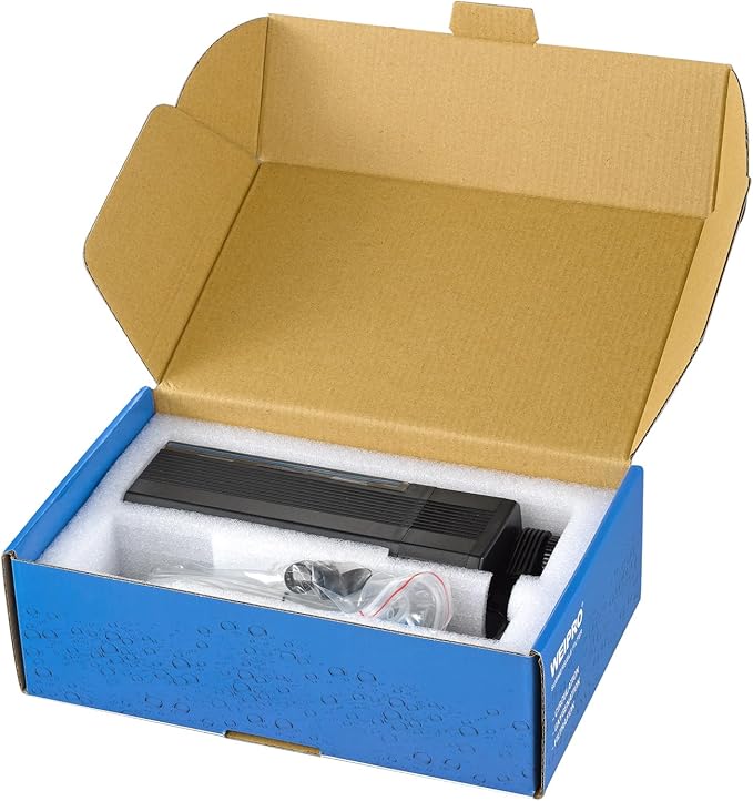 Internal Fish Tank Filter, 4W Adjustable Water Flow Submersible Aquarium Filter Pump for 10~20 Gallon Freshwater or 10~15 Gallon Saltwater, 2 Mode Aeration & Rainfall, TE-200(65GPH)