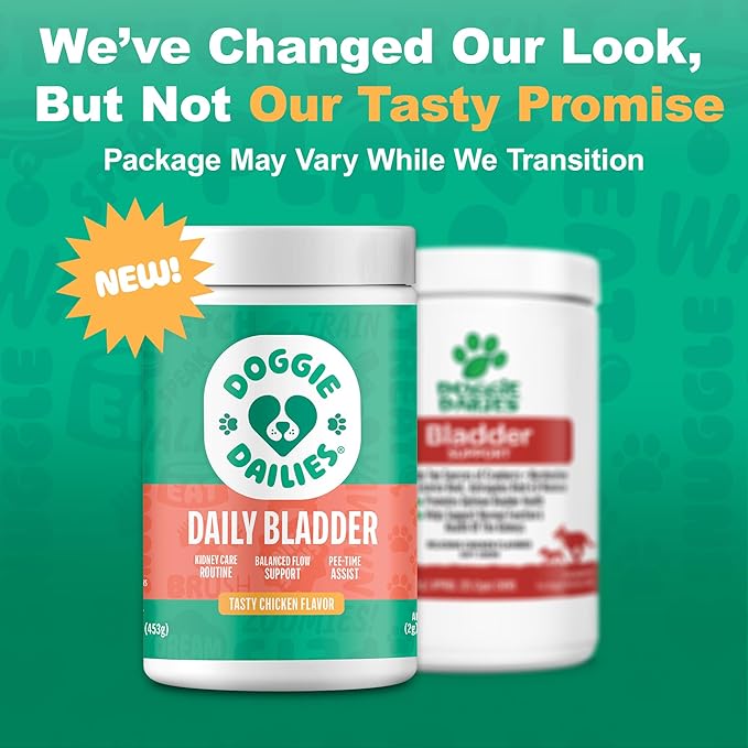 Doggie Dailies Cranberry Supplement for Dogs - Urinary Tract, Bladder & Kidney Support for Dogs - Cranberry for dogs with Marshmallow Root, Licorice Root & Apple Cider Vinegar (Chicken) 225 Soft Chews