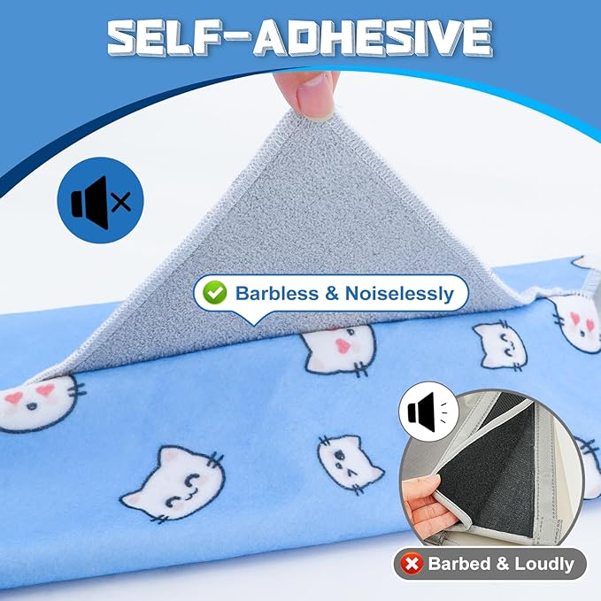Supet Cat Wrap for Cutting Nails, 2025 Self-Adherent Cat Grooming Wrap, Anti-Escape Calming Cat Swaddle Wrap for Medicine, Nail Clipping, Teeth Brushing, Ear Cleaning