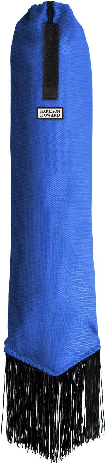 Harrison Howard Smooth Lightweight Adjustable Fastener Nylon Horse Tail Bag with Fringe