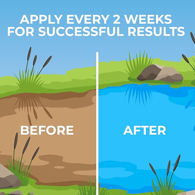 Ultimate Pond Bacteria, Outdoor Pond & Lake Natural Beneficial Bacteria Treatment, Aquatic Odor Reducer & Sludge Digester, Fish, Plant, & Livestock Safe, Easy Dosing Liquid, 1 Gallon Bottle