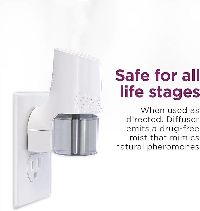 Comfort Zone Savings Kit: 2 Cat Calming Diffusers & 2 Refills; Cat Pheromones Help Anxiety; Reduce Stress, Urine Marking, Scratching