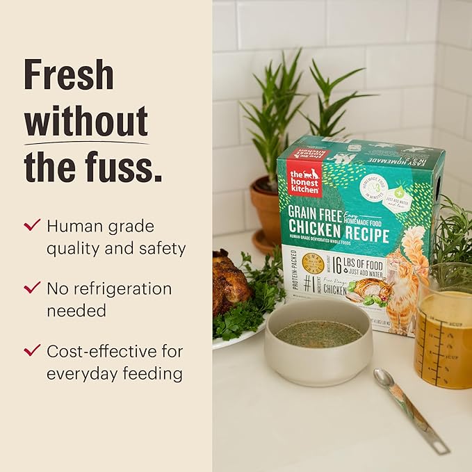 The Honest Kitchen Dehydrated Grain Free Chicken Cat Food 4 Pound (Pack of 1)