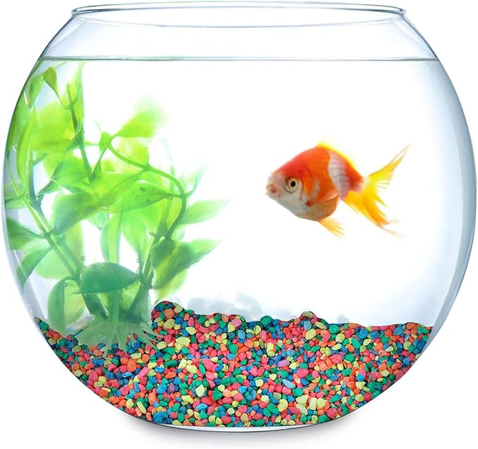 Hygloss Products Craft Rocks, Mini Stones for Art Projects - Bag O' Gravel, Neon Rainbow, 5 lb