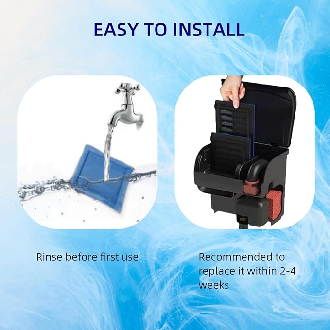 8 Pack Filter Replacements for Aqua-Tech EZ-Change #3 Replacements for Marineland Rite-Size C Compatible with 20-40/30-60 Gallon Fish Tank Power Filters Penguin 200B 350B 170B 330B 275 and 375