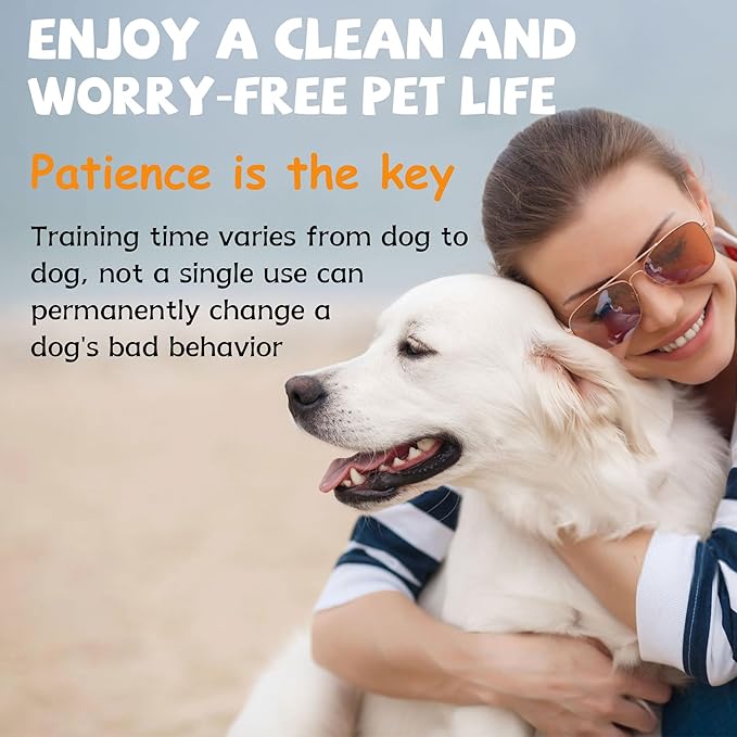 Dog Potty Spray Set, No-Go Spray & Potty Training Spray, Puppy Essentials, Stops Urination & Marking, Indoor and Outdoor Use (8 fl oz) Large Capacity, More Suitable for Multi-Dog Households