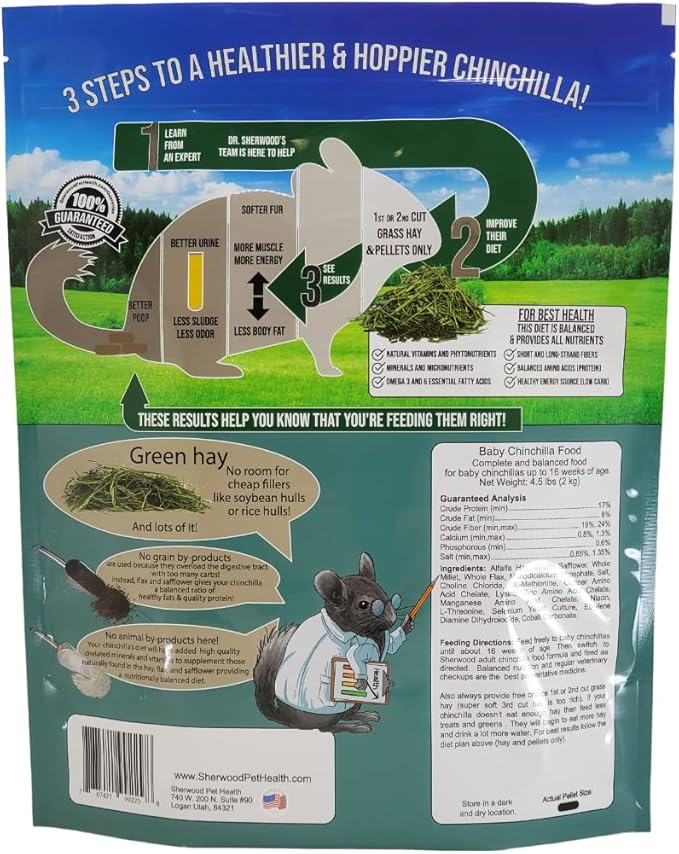Sherwood Pet Health Baby Chinchilla Food - 4.5 lb.