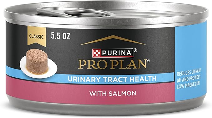 Purina Pro Plan Urinary Tract Cat Food Wet Pate, Urinary Tract Health Salmon Entree - (24) 5.5 oz. Cans