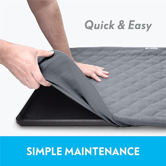 Paw Inspired Fitted Fleece Liner for Ferret Nation, Critter Nation Cage for Ferrets, Rats, Chinchillas, Hedgehogs & Other Small Animals (Gray, Top Pan Liner)