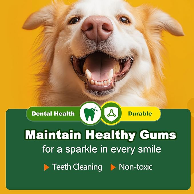 Puppy, Toys Interactive Dog Toy, Treat Dispenser Toy,Natural Rubber Dumbbell Shaped, 2pcs(Orange+Red)