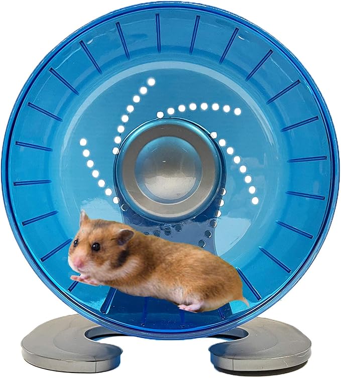 Petest Hamster Exercise Wheel, Silent Spinner Hamster Running Wheels, Diameter 6.7 inch, Blue