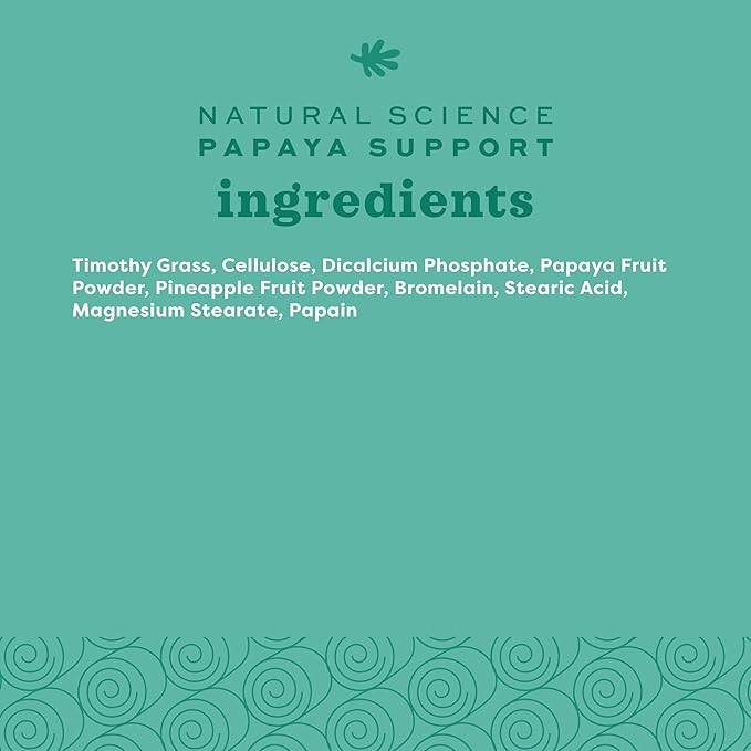 Oxbow Animal Health Papaya Support, High Fiber Digestive Supplement for Rabbit & Guinea Pig, Made with Timothy Hay, Includes Papaya, Pineapple, Papain, & Bromelain, Made in USA, 1.16 oz Bag