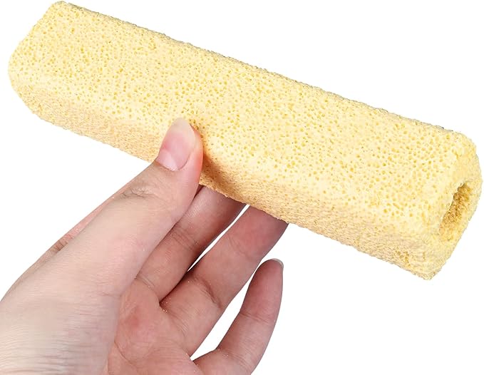 RealPlus Ceramic Bio Filter Media for Aquarium Sump Canister Pond Fish Tank Canister Koi Pond, Vast Surface Area, 80pcs, Yellow