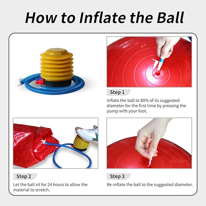 17 Inch Horse Play Balls Anti-Burst Herding Ball for Horse Mega Equine Ball for Play Training Horses Soccer Balls