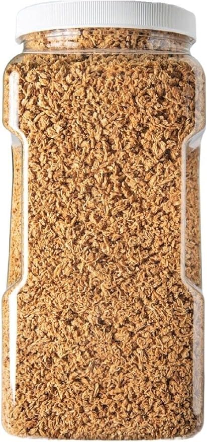 Aquatic Foods Inc. Mysis Shrimp-Freeze Dried Floating Small Mysis Shrimp for All Tropical Fish, Marines, Baby Turtles, Baby Koi & Ponds…2oz Small Jar