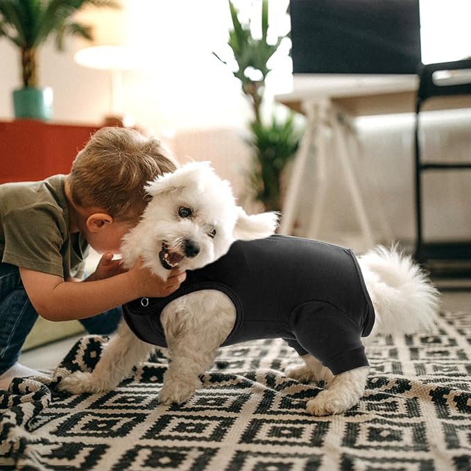 Nanaki Dog Wound Care Shirt, Dog Leg Sleeve To Stop Licking Rear Leg And Abdomen, Doggy Surgery Suit Female Spay,Doggy Onesie For Surgery Female Male, Pet Surgical Recovery Suit Pet Wound Heal Clothes