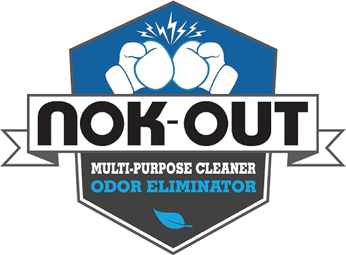 NOK OUT Odor Remover, Pet Deodorizer and Cleaning Spray, Made in the USA, 32 Fluid Ounce Spray, 2-Pack
