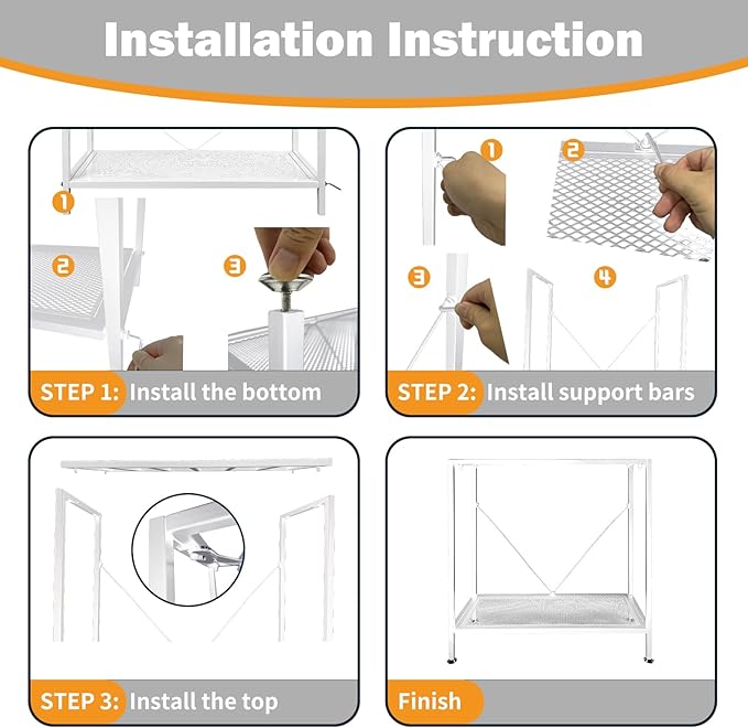 Fish Tank Stand: The Perfect 10 Gallon Metal Aquarium Stand Measuring 22.8" W x 10.6" D x 31.3" H to Fit Your Aquatic Display Needs. (10 Gallon-White)